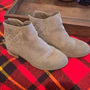 Taupe booties